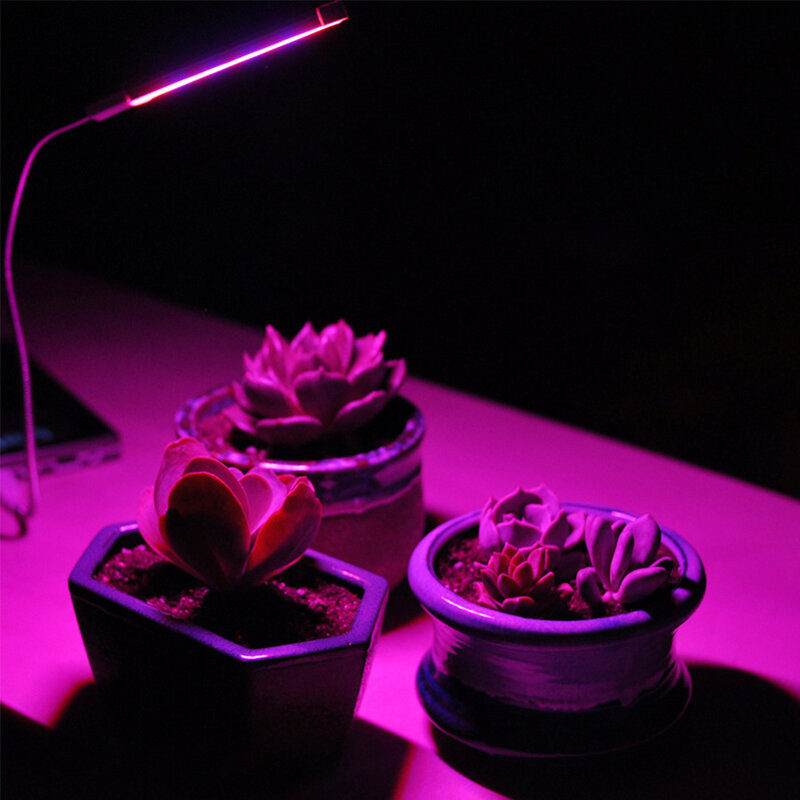 دائم Led النبات تنمو ضوء داخلي عالية الكفاءة ضوء مكتب نمو النبات ملء مصباح Led تنمو ضوء حامل مصباح مرنة كليب