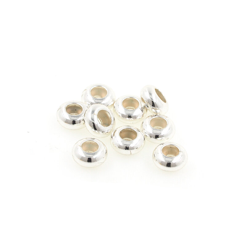 5 قطعة حجم ثقب صغير فاصل الخرزة النحاس الذهب المطاط حلقة الخرز للمجوهرات ديي صنع اللوازم