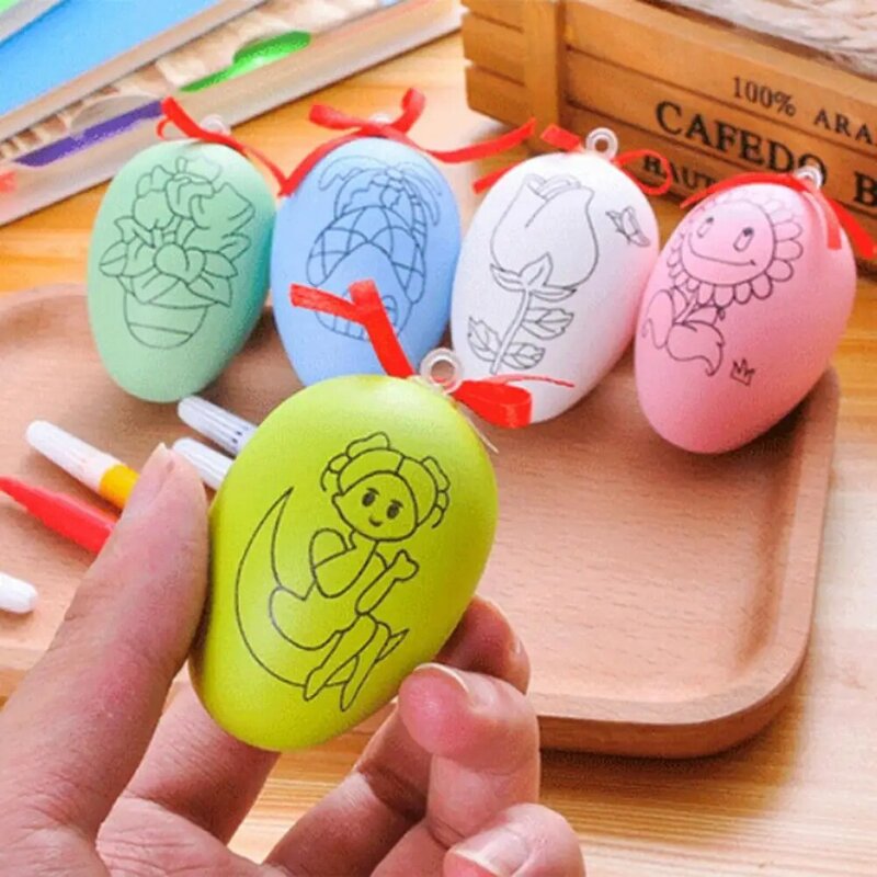 أقلام ألوان مائية على شكل بيضة عيد الفصح للأطفال ، رسم يدوي ، ألعاب تعليمية ، ديكور مهرجان ، أقلام ألوان مائية ، رسم للأطفال DIY