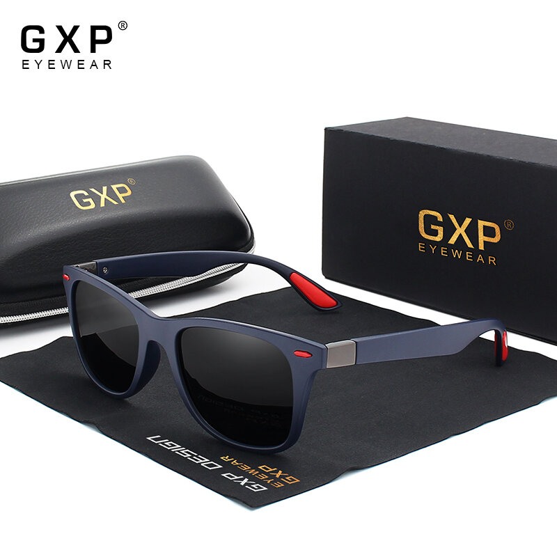 نظارة شمسية GXP 2021 مستقطبة للرجال والنساء بإطار مربع UV400 نظارة شمسية مضادة للانعكاس لقيادة الدراجات قافاس دي سول