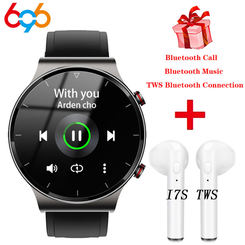 I19 ساعة ذكية بلوتوث دعوة Smartwatch ربط بلوتوث سماعة TWS سماعة الرجال MP3 الموسيقى اللعب سوار رياضي PK MT3 E13