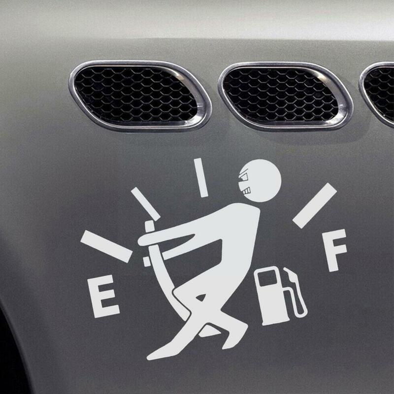 العالمي سيارة ملصق عالية استهلاك الغاز لصائق الوقود سيارة على ملصقات التصميم اكسسوارات مضحك سيارة فارغة غيج التصميم Stic S4B1