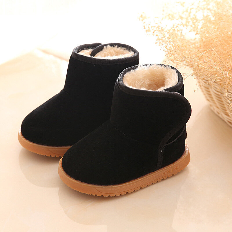 جديد أفخم الدافئة طفل رضيع الأحذية موضة الأطفال أحذية الثلوج أحذية للبنين بنات أحذية الشتاء 1-3 سنة الاطفال حذاء من الجلد