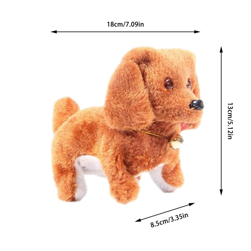 1 قطعة الكلب لعبة جديدة لطيف لون عشوائي الغناء المشي أفخم الإلكترونية جرو روبوت الكلب أفخم الحيوان الحيوانات الأليفة للأطفال هدية