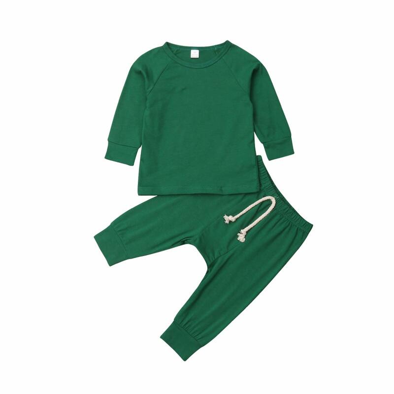 ملابس نوم للأطفال حديثي الولادة طفل صبي فتاة بلون منامة مجموعة القطن ملابس خاصة ملابس النوم ملابس كاجوال الزي 0-24 متر #4