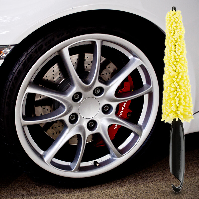 Plastic Handle Vehicle Cleaning Brush Car Wheel Wash Brush Tire Auto Scrub Brush Car Wash Sponges Tools Accessories 2020