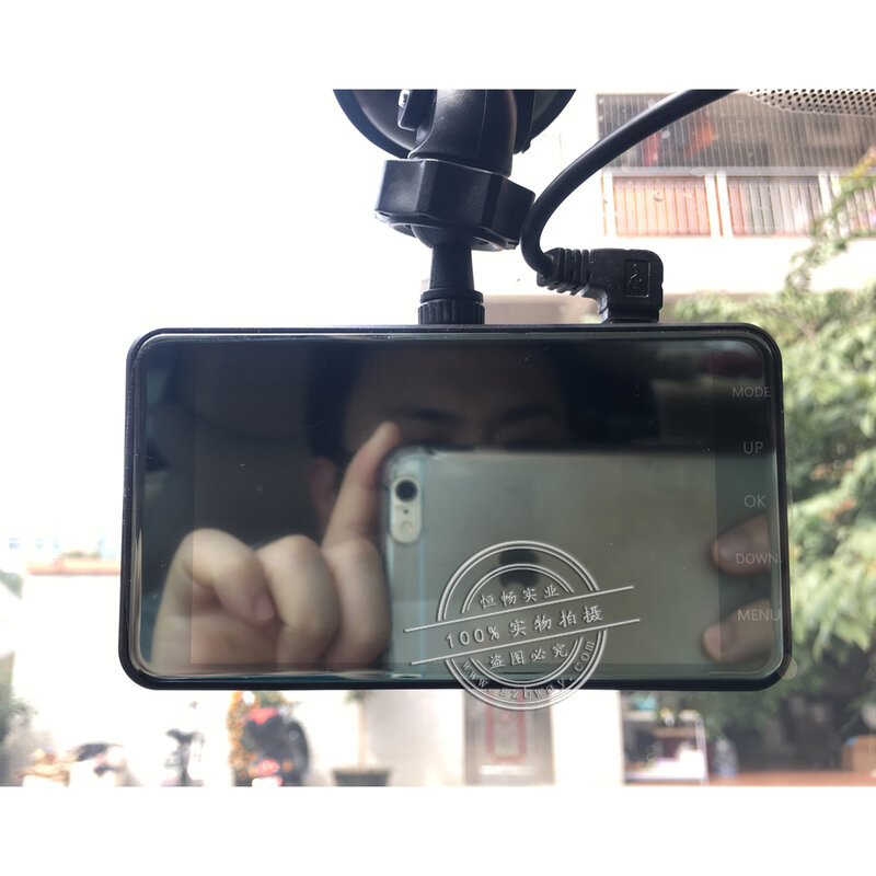 X5 جهاز تسجيل فيديو رقمي للسيارات داش كاميرا الرؤية الخلفية مسجل فيديو 4 "1080P HD WDR حلقة تسجيل G-الاستشعار للرؤية الليلية 170 زاوية واسعة داش كام