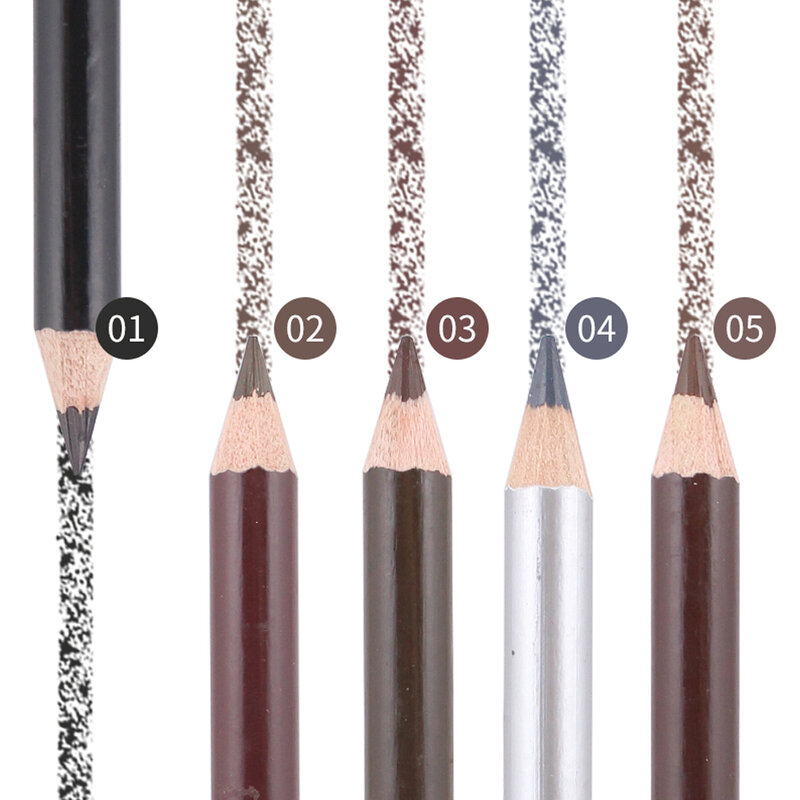 ليوبارد طباعة قلم الحواجب مع فرشاة التجفيف السريع برأسين قلم الحواجب دائم الطبيعية مقاوم للماء الحاجب قلم للزينة