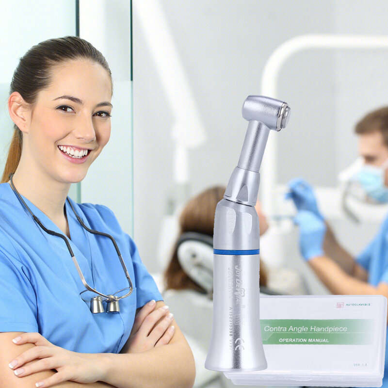 طبيب الأسنان منخفضة السرعة كونترا زاوية قبضة JD005 A1-4 دفع زر قبضة متوافق مع E-نوع أدوات معدات الأسنان المحرك