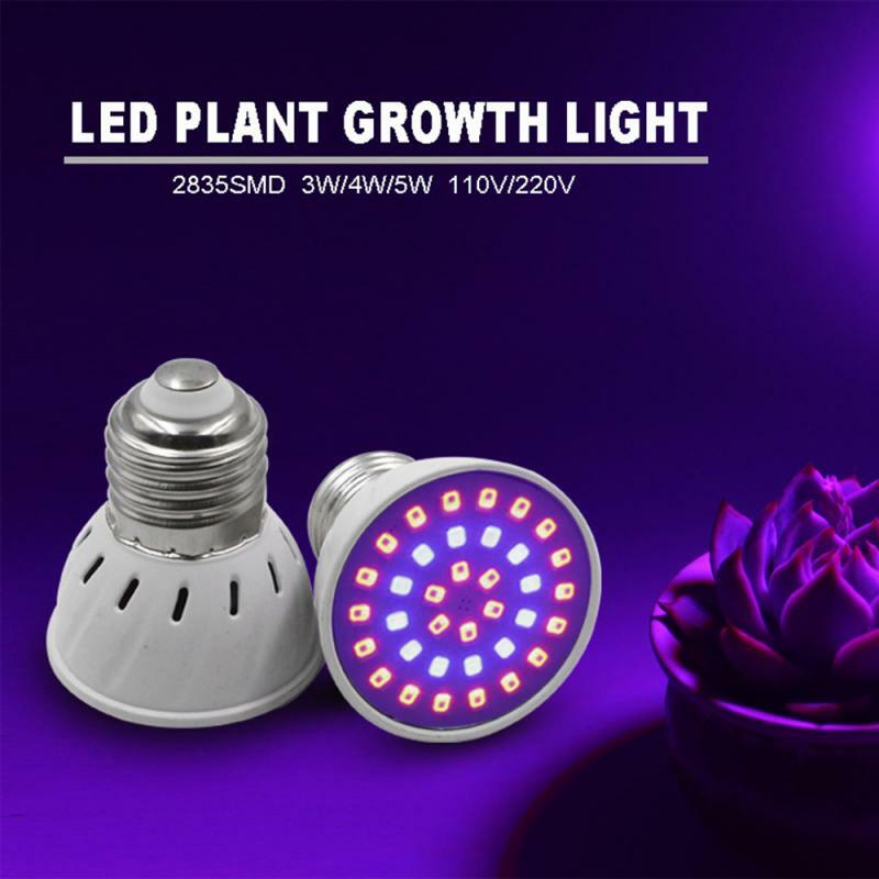 LED E27 نمو النبات ضوء E27 E14 MR16 GU10 الطيف الكامل داخلي ضوء النبات Led ضوء النمو المائية E27 Led تنمو لمبة MR16