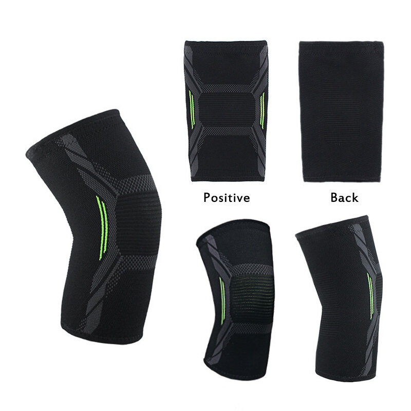 Pressurized Nylon Elastic Knee Pads Men Women Sports Fitness Running Cycling Knee Support Braces For Basketball Volleyball #3
