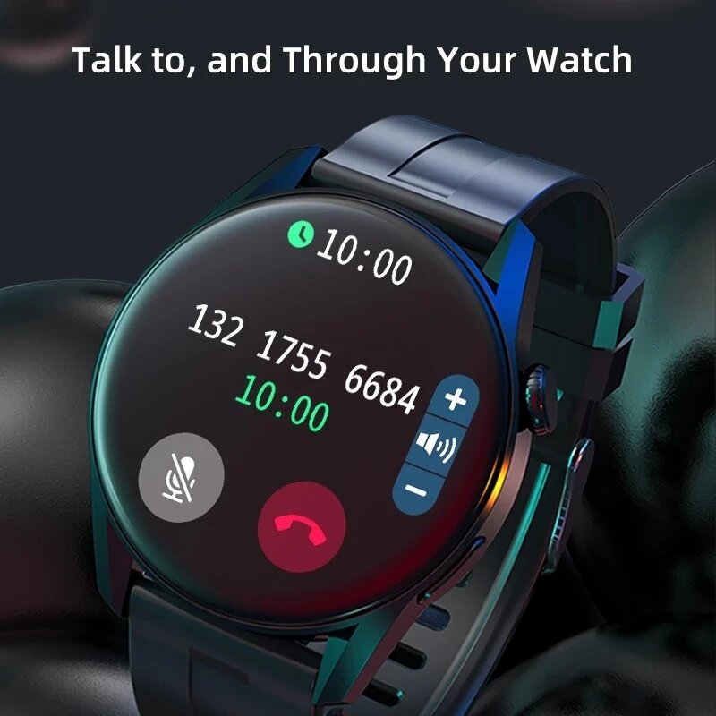 GT3 بلوتوث دعوة ساعة ذكية الرجال شاشة تعمل باللمس كامل مقاوم للماء الرياضة اللياقة البدنية تعقب ل ios أندرويد هواوي ساعة ذكية gts3