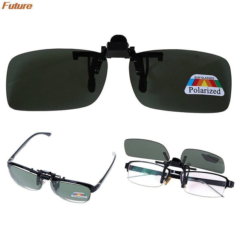 نظارات شمسية مستقطبة للرؤية الليلية والنهارية ، نظارات قيادة خارجية ، مشبك محايد ، 1 وحدة