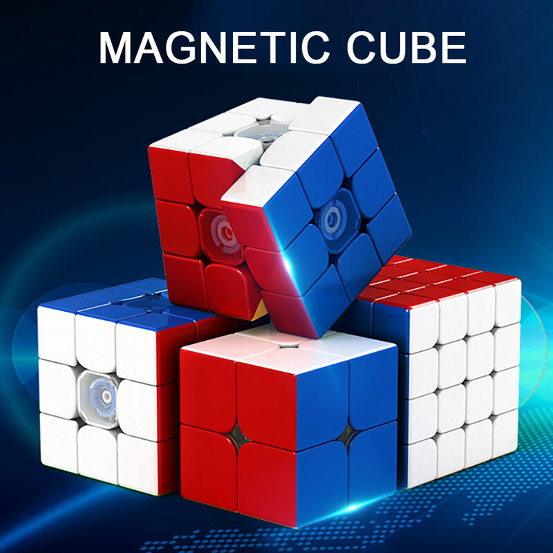 Moyu المغناطيسي مكعب 3x3x3 المكعب السحري ضد الإجهاد ألعاب ألغاز ألعاب متململة للأطفال 3x3 Cubo Magico المهنية التعليمية