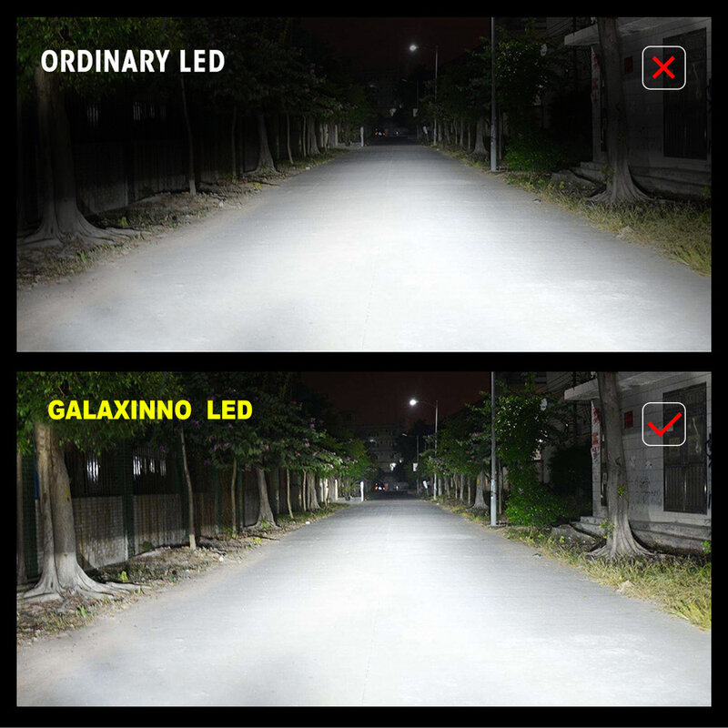 Galaxinno Led ضوء السيارة H11 H8 H9 كشافات 12 فولت مصابيح أوتوماتيكية أكثر إشراقا لمبة 12000LM فوكوس الإضاءة القيادة الآمنة لمعظم المركبات