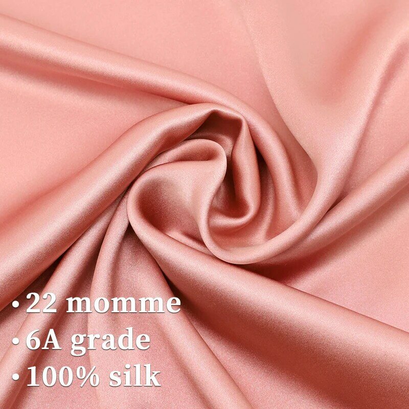 100% غطاء وسادة حرير نقي سحاب بلون فاخر قياسي الملكة حجم الجسم وسادة غطاء الوسادة Mansphil سلسلة الوردي