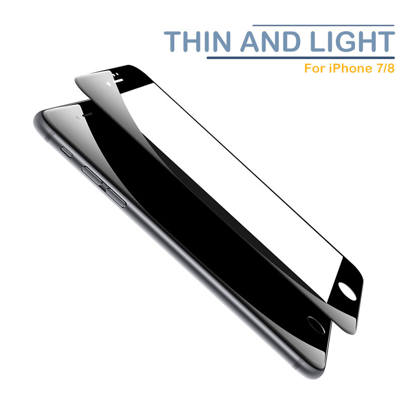 9000D زجاج حماية حواف ناعمة منحنية بالكامل لهاتف iPhone SE 2020 6 6S Plus واقي شاشة مقسى لهاتف iPhone 7 8 PLUS #4