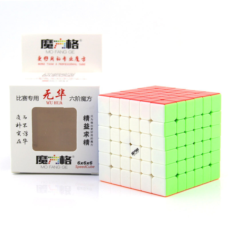 QiYi WuHua 6x6x6 المكعب السحري سرعة سباق المهنية الكبار الطفل لغز التعليم السلس Cubo Magico دمية بلاستيكية صعبة هدية