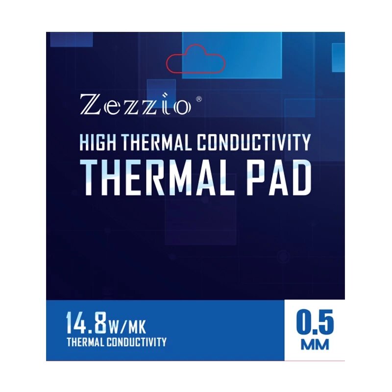 لوحة حرارية من Zezzio لوحة من السيليكون لتبديد الحرارة/وحدة معالجة مركزية وحدة معالجة الرسومات/وحدة معالجة الرسومات لوحة شحم من السيليكون لوحة متعددة الحجم 16.8 وات/MK