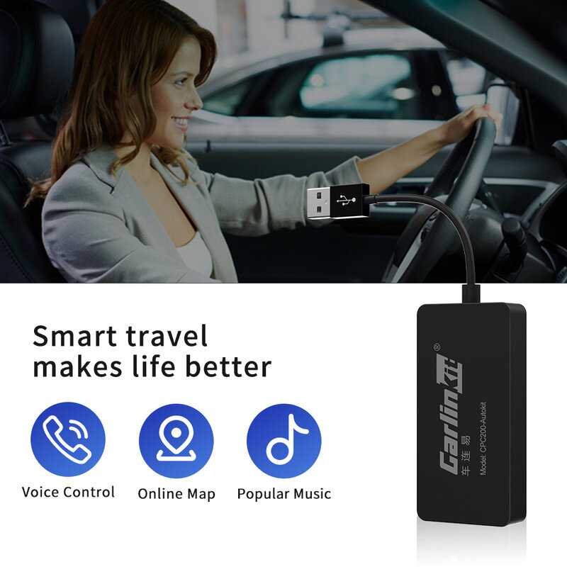 Carlinkit اللاسلكي CarPlay أندرويد السيارات USB دونغل لتعديل أندرويد المضيف سيارة مشغل وسائط متعددة بلوتوث السيارات اتصال IOS