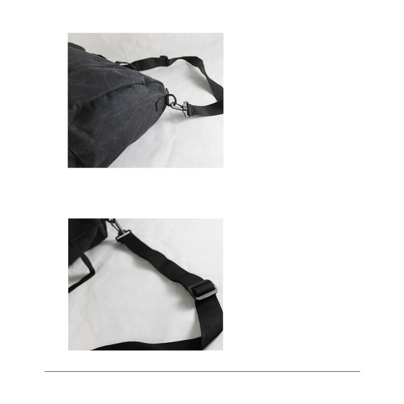 حقيبة سفر النسخة الكورية من حقيبة يد رياضية بسيطة أدبية قماش بتصميم قديم سعة كبيرة حمل حقيبة كتف