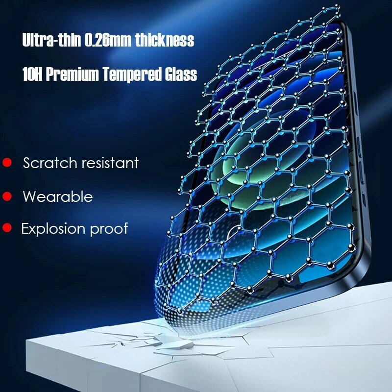 99D غطاء كامل حامي الشاشة الزجاج على آيفون 13 12 11 برو ماكس X XS ماكس XR الزجاج المقسى آيفون 7 8 Plus SE 2020