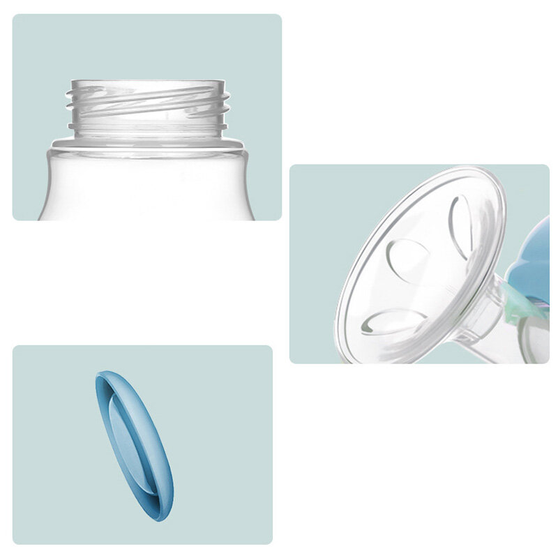 مضخة الثدي اليدوي الأصلي دليل حليب الثدي سيليكون PP BPA دون مصاصة وظيفة مضخة الثدي آمنة ودائمة
