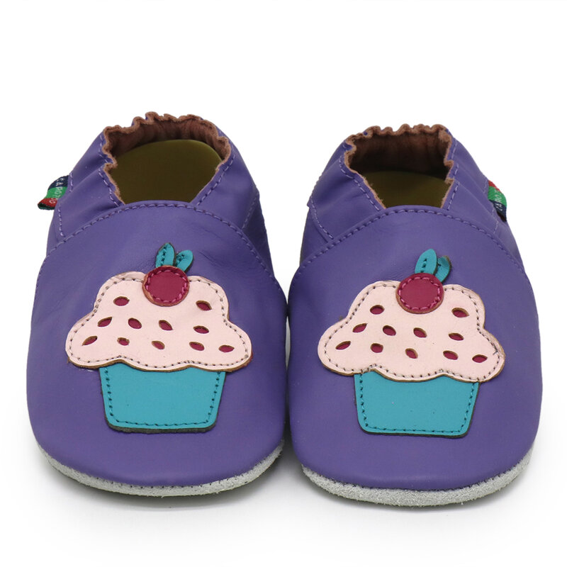 كاروزو جديد جلد الغنم أحذية أطفال مع نعل مرن من الجلد حذاء طفل رضيع النعال تصل إلى 4 سنوات الوليد