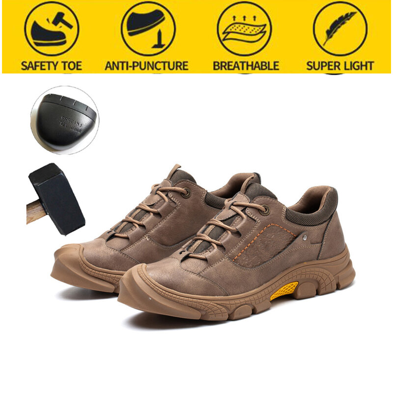 سلامة التأمين أحذية الرجال مزيل العرق مكافحة ثقب غطاء صلب لأصبع القدم معزول كهربائي آمن مقاومة للاهتراء الشتاء أحذية عمل