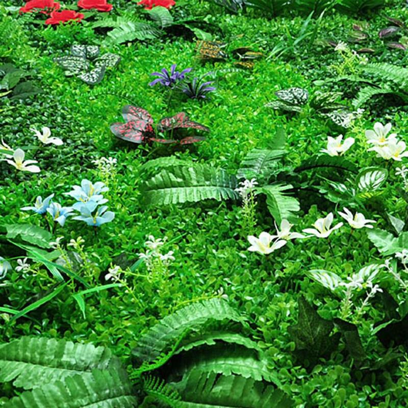 40x60 سنتيمتر الاصطناعي النباتات الخضراء محاكاة العشب الأخضر ديكور المنزل جدار الحديقة الديكور للفنادق المقاهي الخلفيات العشب الغابة