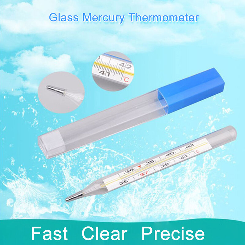جهاز القياس درجة حرارة الجسم الإبط الزجاج ترمومتر زئبقى الرعاية الصحية المنزلية المنتج شاشة كبيرة الحجم
