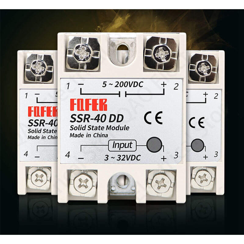 الحالة الصلبة التتابع SSR-10DD SSR-25DD SSR-40DD SSR-60DD SSR-80DD SSR-100DD في الواقع 3-32 DC إلى 5-60 DC SSR تتابع الحالة الصلبة