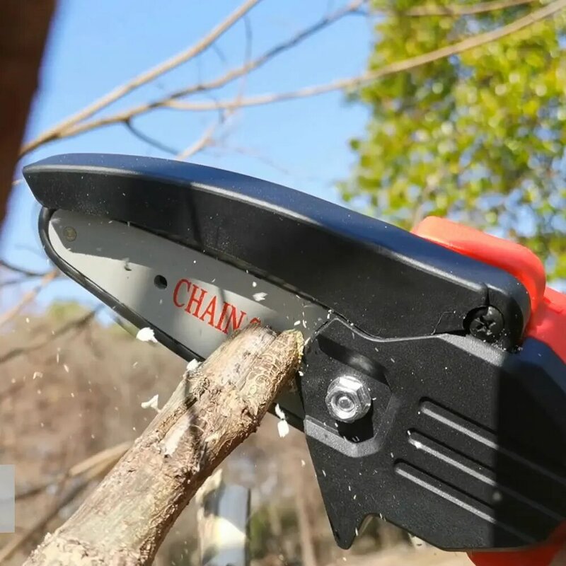 منشار تشذيب صغير مناشير كهربائية قابلة للإزالة لحديقة شجرة الفاكهة مع بطارية ليثيوم بيد واحدة