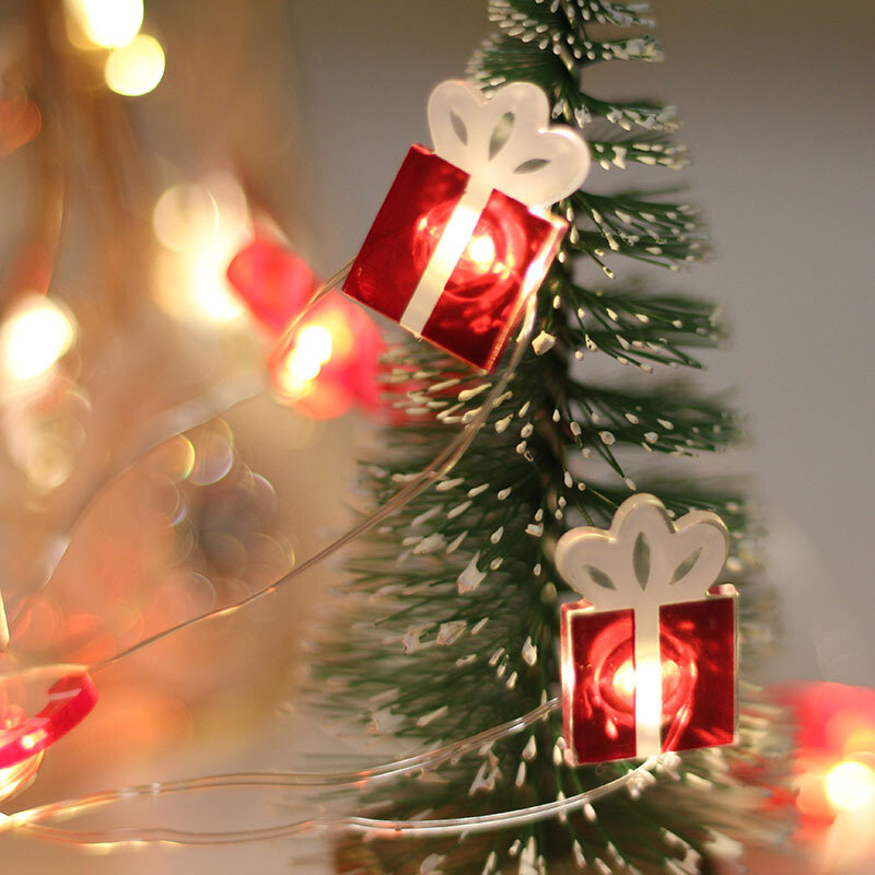 Led برتقالي خيط سلك نحاسي ضوء فسطون الجنية أضواء ديكور الخيال الإضاءة غرفة الديكور اكسسوارات زينة عيد الميلاد