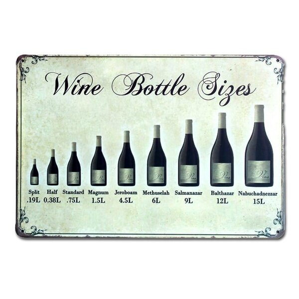 علامة معدنية عتيقة على شكل زجاجة نبيذ ، ملصق جداري ، ديكور ، فندق ، مطعم #1