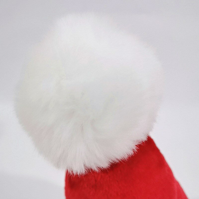 2022 مادة جديدة قطن رقيق قبّعة سانتا حفلة عيد الميلاد قبعة أفخم سماكة موكب الاحتفال قبعة هدية الكريسماس عيد الميلاد