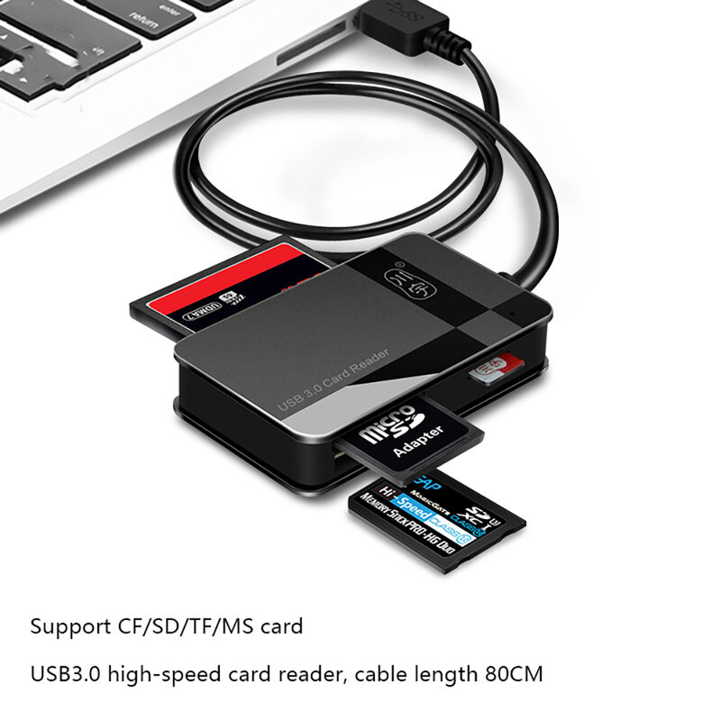 C368 عالية السرعة usb3.0 الهاتف المحمول tf بطاقة sd بطاقة بطاقة CF MS بطاقة الذاكرة الكل في واحد قارئ بطاقات #5