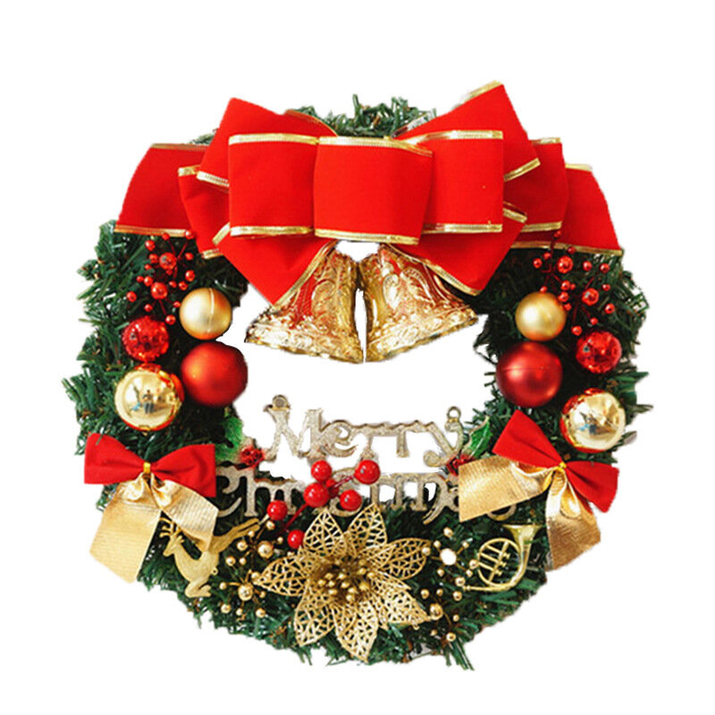 من المألوف عيد الميلاد إكليل عيد الميلاد مهرجان الطرف الديكور ، خاتم زهرة ، إكليل جميلة