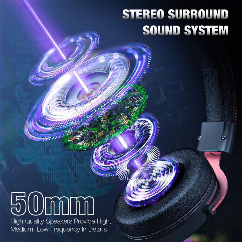 السلكية سماعة الألعاب PS4 سماعات باس ستيريو لعبة RGB ضوء سماعة مع ميكروفون للإزالة ل هاتف الكمبيوتر XBOX المحمول