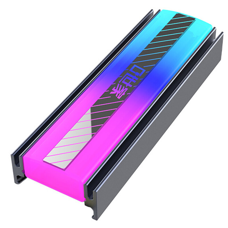M.2 SSD المبرد السلبي تبريد الحرارة المبرد 5 فولت 3Pin ARGB 2280 الحالة الصلبة قرص صلب لوحة حرارية برودة