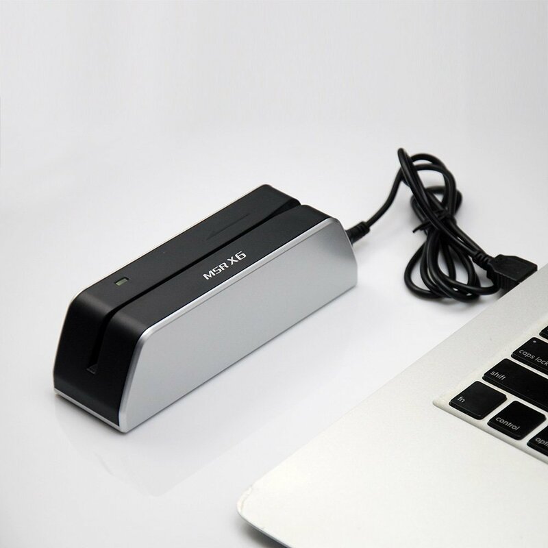 MSRX6 MSR X6 USB المغناطيسي قارئ بطاقات الكاتب Compatiable ل MSR605X msr206 msrx6bt msr x6bt