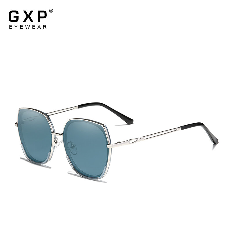 نظارات شمسية نسائية GXP, نظارات شمسية نسائية GXP بعدسات مستقطبة بتصميم فراشة من الفولاذ المقاوم للصدأ إكسسوارات نظارات شمسية