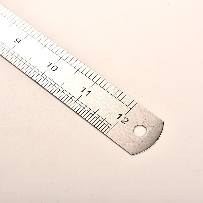 الفولاذ المقاوم للصدأ المعادن حاكم متري قاعدة الدقة مزدوجة الوجهين أداة قياس 30 سنتيمتر بالجملة