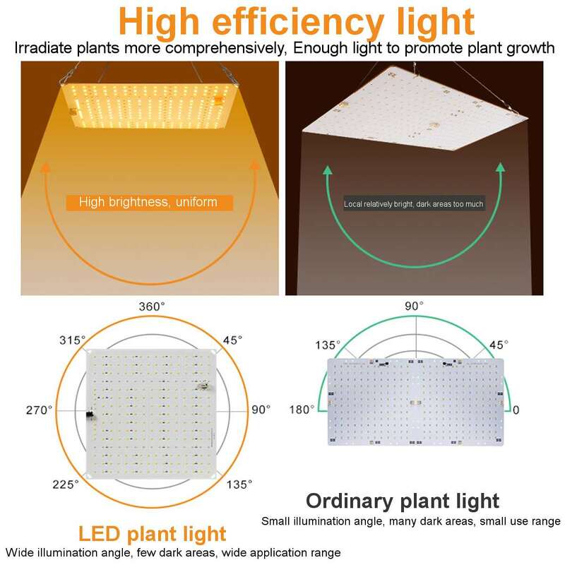 تنمو ضوء 9000 واط مصباح الطيف الكامل LED ضوء النبات الكم داخلي البيوت الزجاجية الزهور فيتو تنمو خيمة الإضاءة