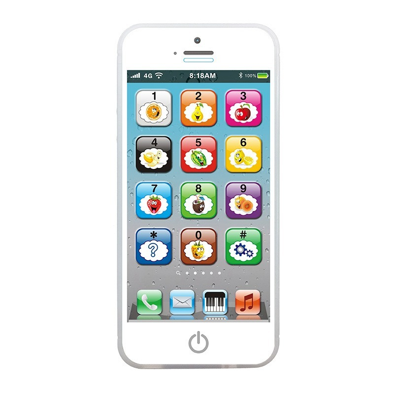 هاتف محمول تفاعلي خاص بي الأول للأطفال-اللعب للتعلم ، شاشة تعمل باللمس مع 8 وظائف وأضواء LED المبهرة