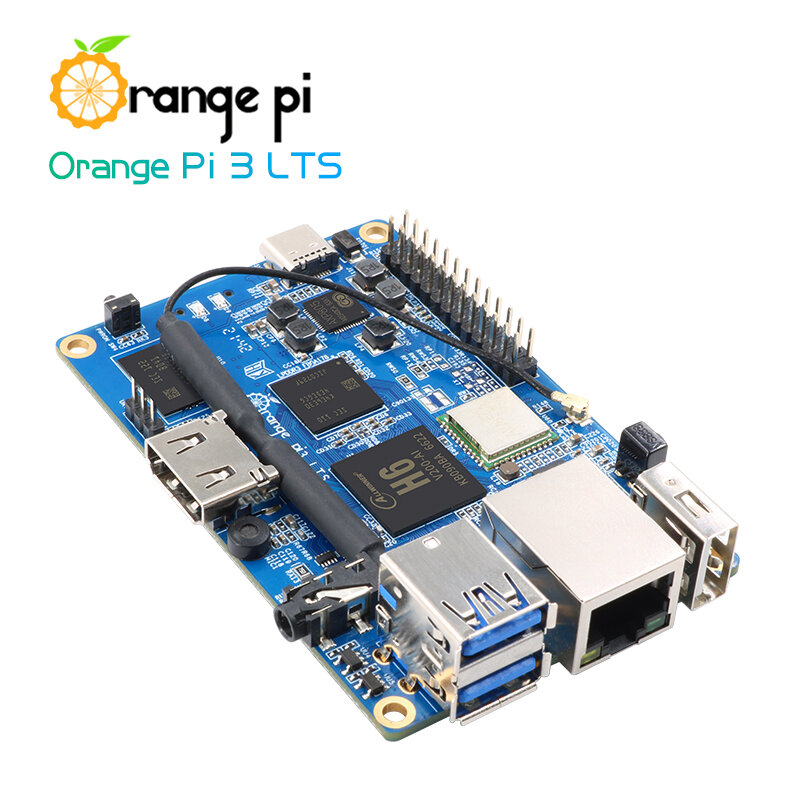 2022. Orange Pi 3 LTS + ABS حافظة سوداء ، HDMI + WIFI + BT5.0 ، كمبيوتر لوحي مفتوح المصدر ، تشغيل أندرويد 9.0/أوبونتو/ديبيان OS