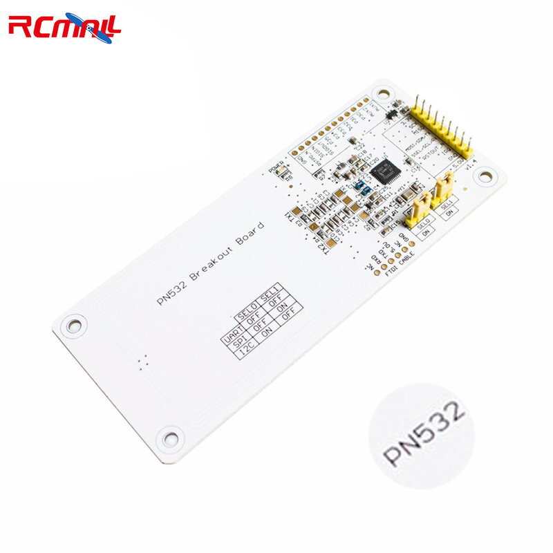 RCmall PN532 NFC/رفيد المجلس V1.3 متوافقة مع اردوينو + بطاقة بيضاء