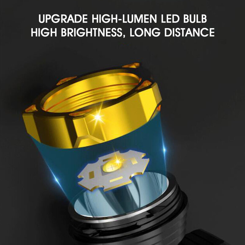 LED كشافات قابل للتعديل قابلة للشحن المصباح 3 طرق خفيفة مصباح يدوي فانوس مقاوم للماء للتخييم الصيد في الهواء الطلق