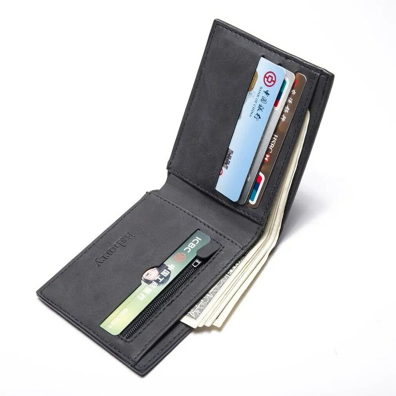 2018 موضة الرجال محافظ الرجال محفظة صغيرة محفظة عملة حقيبة المال محفظة للرجال سستة قصيرة الذكور محافظ حامل بطاقة ضئيلة