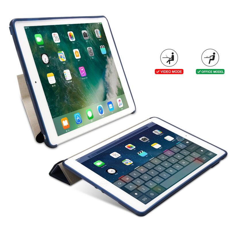 جراب Ipad 2/3/4 ، 9.7 بوصة ، جلد PU ، سيليكون ، نحيف ، خفيف الوزن ، نمط Y ، غطاء ذكي ، قابل للتشوه ، لجهاز iPad 9.7 بوصة
